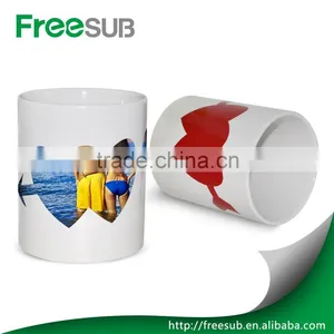 11oz Heart Shape Color Changing Wholesale Ceramic Personalized Photo Mugs thumbnail-1
