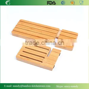 Simple Bamboo Knife Block With Collapsible Design thumbnail-2