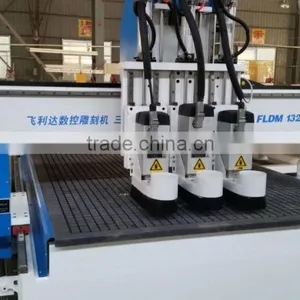 FLDM1325 Cnc Router Machine Cutting Wood With 3 Heads thumbnail-4
