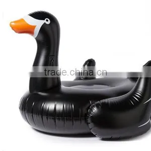 Black Summer Lake Swimming Water Swan For Pool Float Lounge Kid Giant Rideable Inflatable Pool Toys thumbnail-1