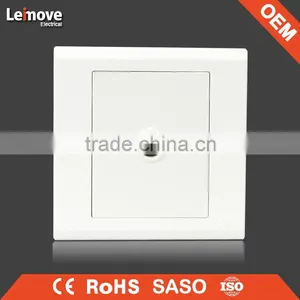 High Quality Frosted Faceplate PC White Double TV Walll Socket thumbnail-2