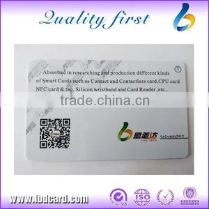 LBD CR80 30Mil White PVC With 2 Track Hico Magstrip and Chip thumbnail-3