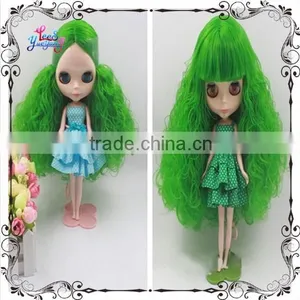 Hot Sales Shag Afro Curly Bright Green Neo Blythe Doll Wigs thumbnail-1