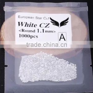 1.1mm A Round Brilliant Cut Small CZ Stone as Grains of Sand thumbnail-1