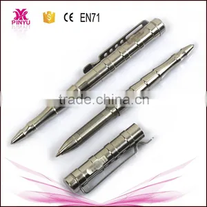 Heavy Model Attack Head Custom Logo Stainless Steel Ballpoint Multi Self-defense Tactical Pen thumbnail-1