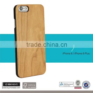 Factory Price Mobile Accessories Laser Engraving Custom Design PC Edge Wooden Cell Phone Case for IPhone 6 Case Wood thumbnail-3
