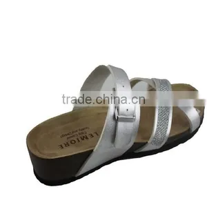 2015 Summer Cork Outsole Platform Lady Leather Sandal Shoes thumbnail-5