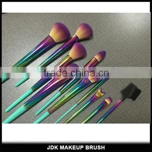 Private Label Vegan Makeup Brushes Rainbow Color Makeup Brush Set thumbnail-2