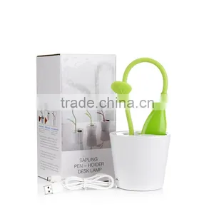 Modern Sapling Pen - Holder Desk Light Lithium Battery Led Table Lamps With Touch Dimmer thumbnail-6