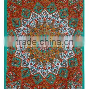 Twin Bedspread Cotton Printed Single Dorm Bed Cover Manufacturing Tapestries Indian Exporter Rich Art And Craft USA Tapestry thumbnail-1