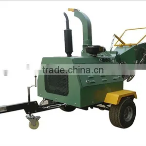 CE Approval Diesel Wood Chipper, Wood Shredder, 40HP Hydraulic Feeding Rolls thumbnail-1