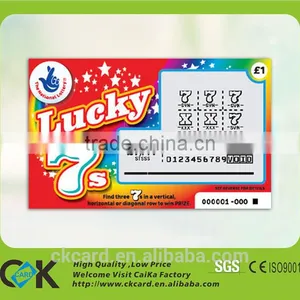 Custom Top Grade Lottery Scratch Cards With SGS Assurance thumbnail-2