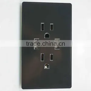 Hot Selling Wall Switched Socket Usb Power Plug Outlets and Socket thumbnail-1