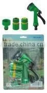 HL061 - 4pcs Hose Nozzle Set (4-way Hose Nozzle + 2 x 1/2" Hose Connector + 3/4" Connector thumbnail-1