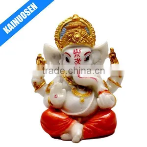 Hand Carved God Ganesha Resin Idol Sculpture Statue thumbnail-1