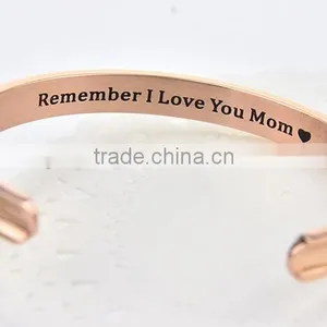 Hot Selling Women Gift Fashion Smart Message Stainless Steel Bracelet thumbnail-1