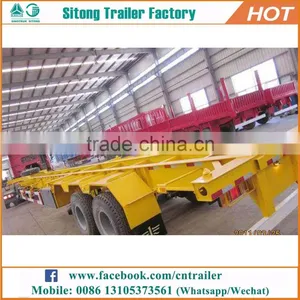 Factory Price Tri-axle 30 Ton Customized Trailer for 20 Shipping Container thumbnail-2