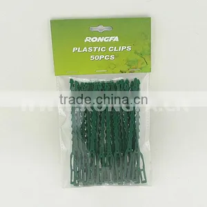 17cm Green Adjustable Garden Plant Plastic Twist Ties thumbnail-1