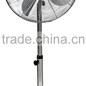16" Metal Stand Fan With Chrome Finish, Room Decor Antique Fan thumbnail-1