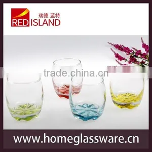 Colorful Egg Cup Glass Drinking Glasses Water Tumblers thumbnail-6