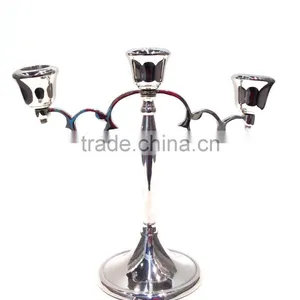 Mirror Finish Brass Three Arms Beautiful Candelabra thumbnail-1