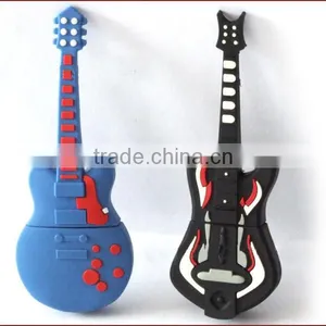Custom Manufacturer of PVC Soft Rubber Fashion Cartoon U Disk Shell Creative USB Flash Drive Shell Guitar Instrument thumbnail-2