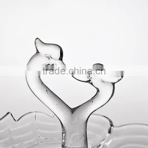 Swan Shaped Glass Plate for Candy,snacks,or Home Decoration,crystal Glassware thumbnail-4