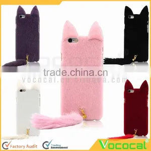 Fluffy Tail Cat Style Protective Case Cover Skin for IPhone 6 Plus / 6s Puls 5.5 Inches thumbnail-1