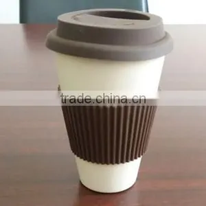 Biodegradable Colorful Bamboo Fiber Large Drinking Cup/mug thumbnail-2