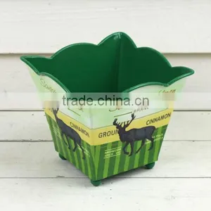 2013 Autumn Bulk Flower Pots Deer Square Planter Flower Pot thumbnail-1