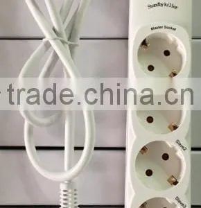 Energy Saving Master Slave Control Extension Socket Power Strip Standby Power Killer thumbnail-1