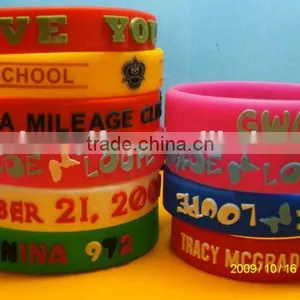 Silicone Bracelet With Embossed Logo thumbnail-1