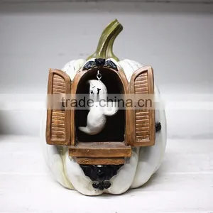 Custom Haunted House Decorative Resin Ghost Pumpkin thumbnail-2