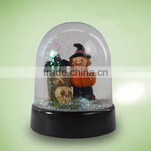 Custom Plastic Halloween Tombstone Skull Snow Globe thumbnail-3
