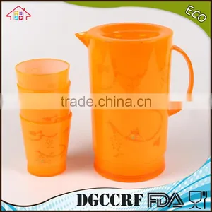 NBRSC Set of 5 Pcs Plastic Cold Water Jug ps Water Kettle Hollow Drinking Bottle PP Pot Double Layer Watering Can thumbnail-1