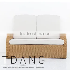 Mandalay Outdoor Patio Bench - Vietnam Wicker Furniture - ConversationFurniture thumbnail-1