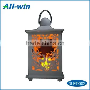 Wooden Snowflake Lantern With LED Candle thumbnail-1