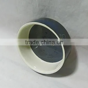 Ceramic Eating Pet Bowl With Dog Prints thumbnail-1