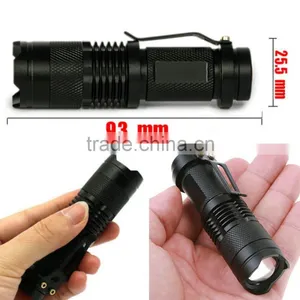High Quality Tactical Power LED 3 Mode Focus Flashlight thumbnail-4