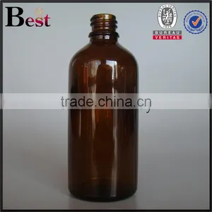 Essential Oil Amber Glass Vial Cosmetic 100ml Amber Glass Vial thumbnail-2