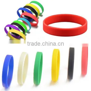 Cheap New Men And Women Sport Silicone Rubber Bracelet Rubber Straps Wristband thumbnail-1