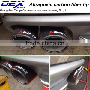 New Style High Quality Akrapovic Carbon Fiber Exhaust Tip thumbnail-3