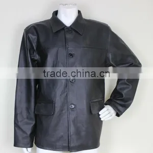 Cheap Mens Quilted Pu Leather Jackets thumbnail-1