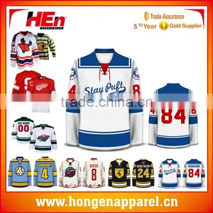 Top Quality Uniform Custom Funny Hockey Jersey thumbnail-3