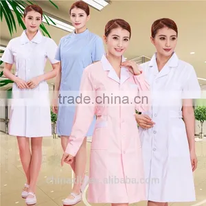 Men Blue Cotton Medical Work Uniform / Nurse Staff Scrub Suit Design / Navy White Uniform thumbnail-1
