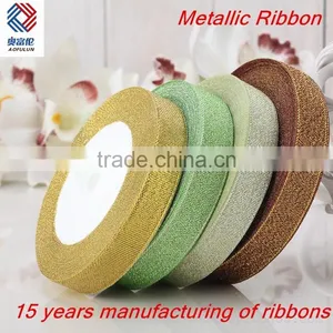 Solid Gold Metallic Ribbon/Decorative Ribbon thumbnail-2