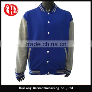 2017 Top Popular Wholesale Men Fleece Varsity Jacket Baseball Uniform thumbnail-1