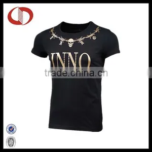 Hign Quality Printed Men Black t Shirt thumbnail-1