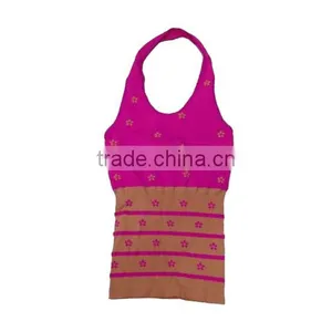 Womens Junior Seamless Tank Top With Rhinestones thumbnail-1