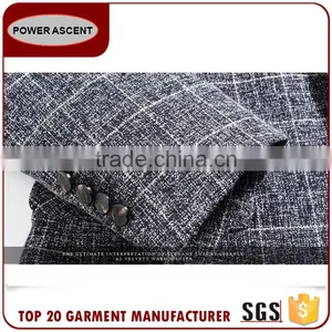 Wholesale Custom Style Fashion Suit Jacket Blazer Checked Men'S Suits For Sale thumbnail-5